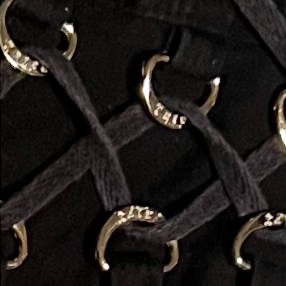 Tripp NYC Black Mini with D ring corset, detachable rings for corset. Goth RARE - Picture 8 of 8